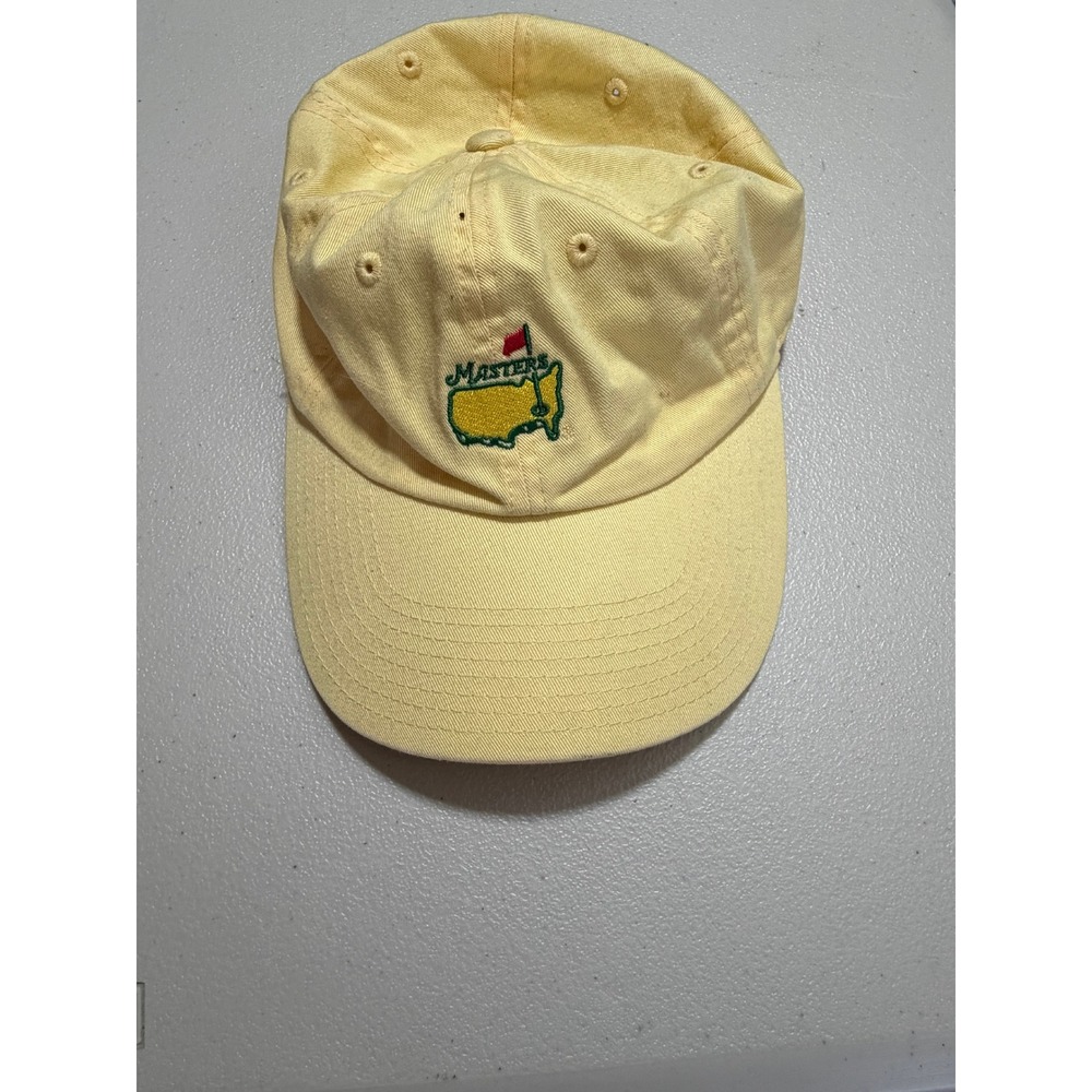 American Needle Masters Hat Women OS Yellow Good Golf Tournament Baseball Cap